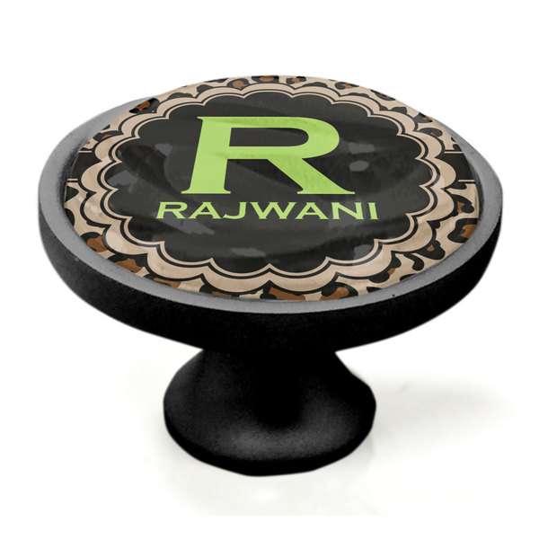 Granite Leopard Black Custom Cabinet Knob (Side)