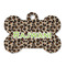 Granite Leopard Bone Shaped Dog ID Tag (Personalized)