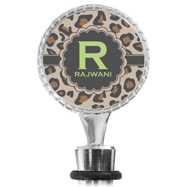 Granite Leopard Bottle Stopper Main View