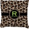Granite Leopard Burlap Pillow 22"