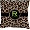 Granite Leopard Burlap Pillow 24"