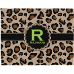 Granite Leopard Woven Fabric Placemat - Twill w/ Name and Initial