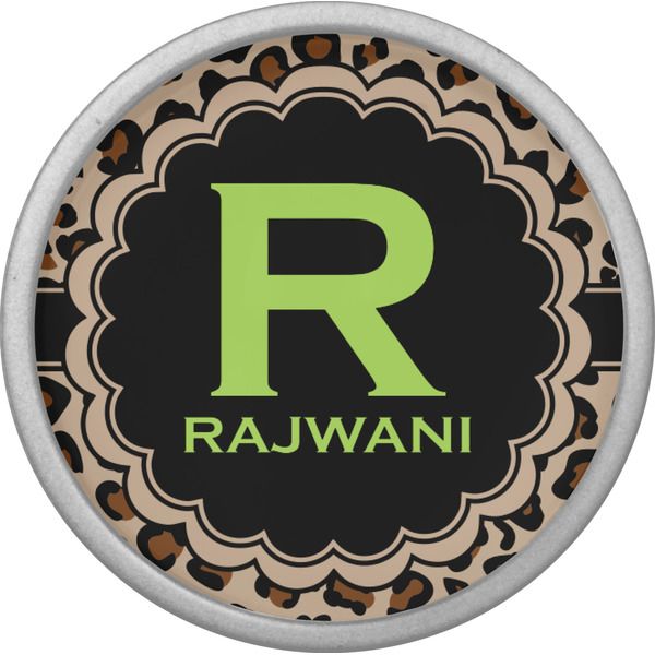 Granite Leopard Cabinet Knob - Nickel - Front