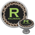 Granite Leopard Cabinet Knob (Silver) (Personalized)