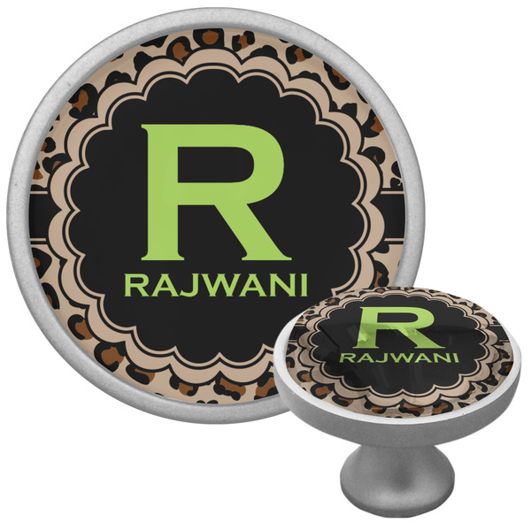 Granite Leopard Cabinet Knob - Nickel - Multi Angle