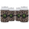 Granite Leopard Can Cooler (12 oz) - Set of 4 w/ Name and Initial