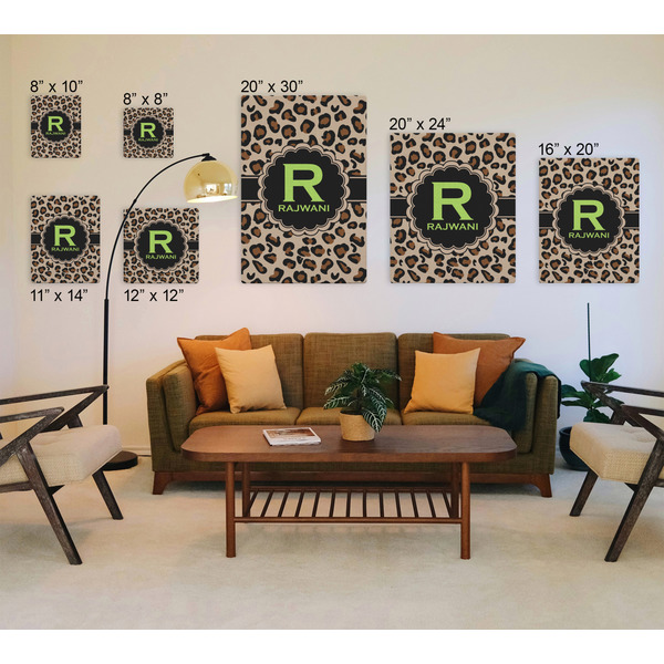 Granite Leopard Canvas Prints - Multiple Sizes