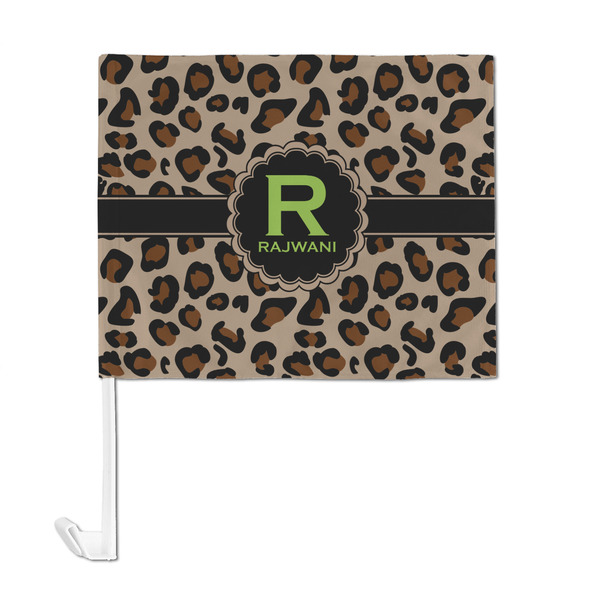Granite Leopard Car Flag - Large - FRONT