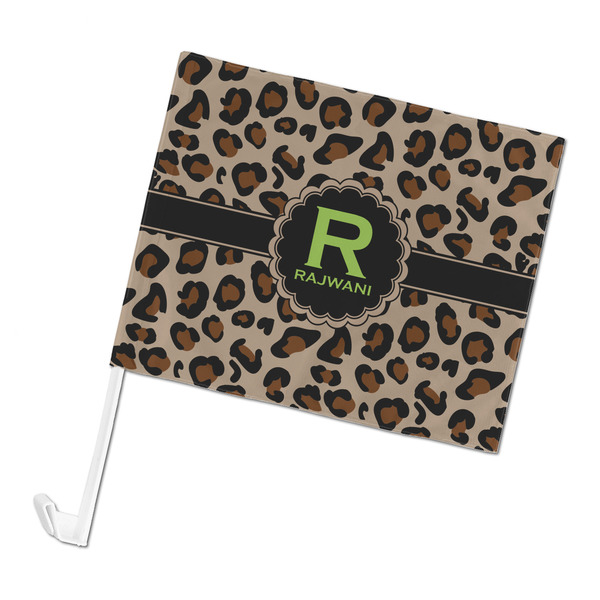 Custom Granite Leopard Car Flag - Large (Personalized)