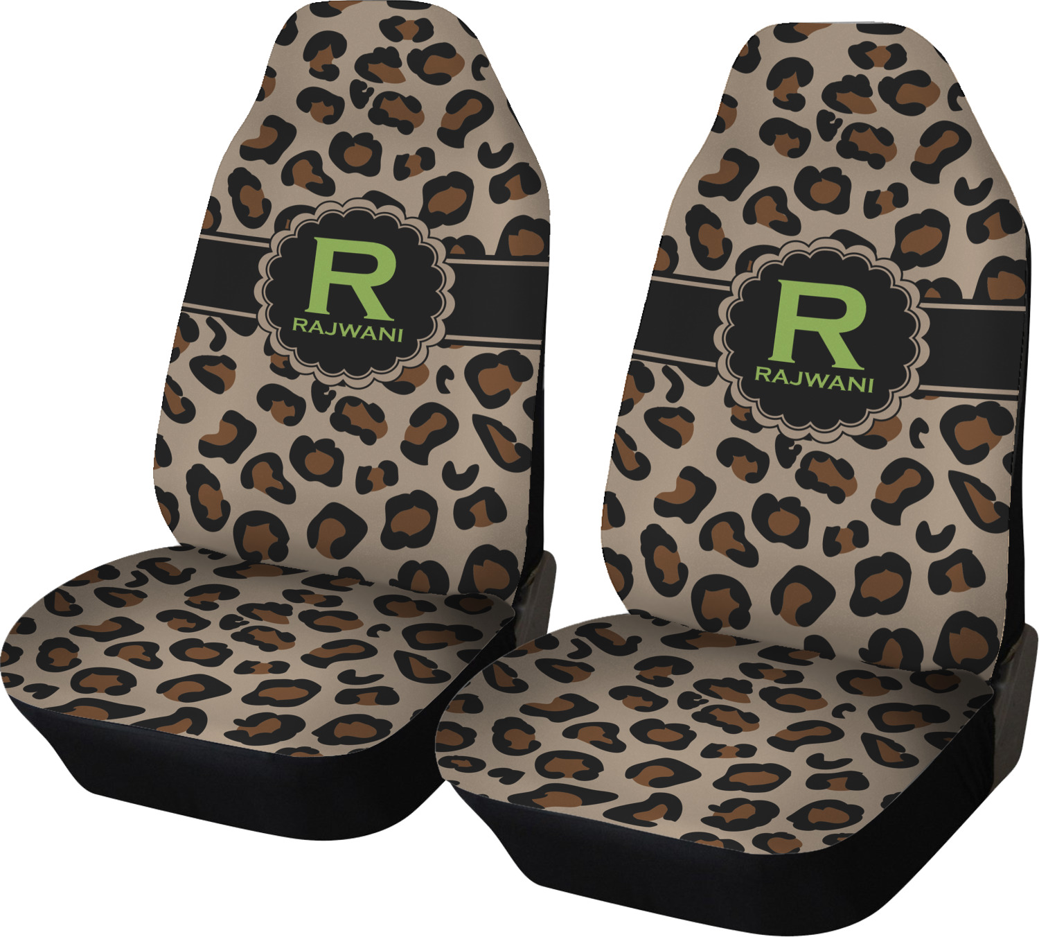 Granite Leopard Car Seat Covers (Set of Two) (Personalized