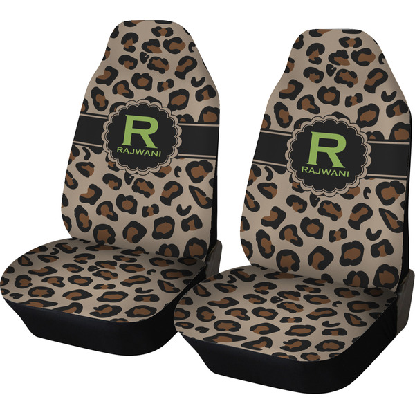 Custom Granite Leopard Car Seat Covers (Set of Two) (Personalized)