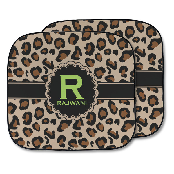 Custom Granite Leopard Car Sun Shade - Two Piece (Personalized)