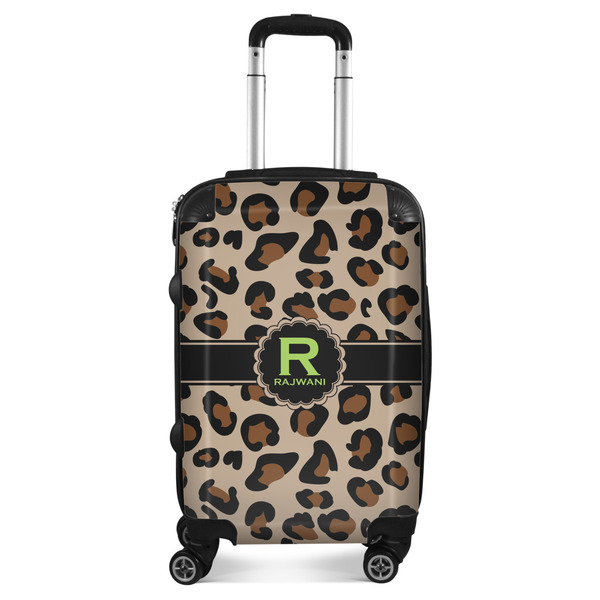 Custom Granite Leopard Suitcase - 20" Carry On (Personalized)
