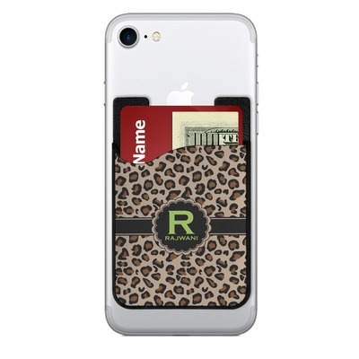 Granite Leopard 2-in-1 Cell Phone Credit Card Holder & Screen Cleaner (Personalized)