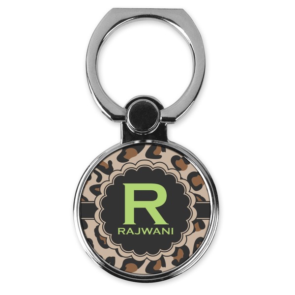 Custom Granite Leopard Cell Phone Ring Stand & Holder (Personalized)