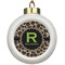 Granite Leopard Ceramic Ball Ornament (Personalized)