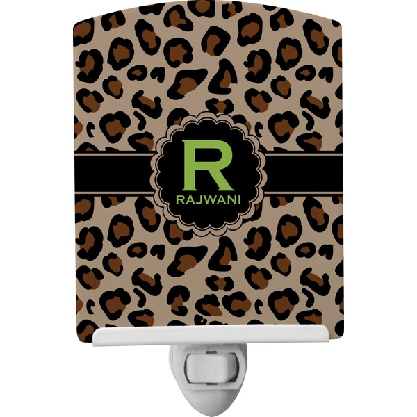 Custom Granite Leopard Ceramic Night Light (Personalized)