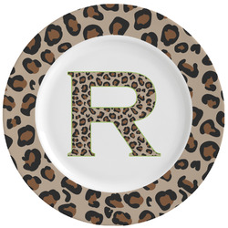 Granite Leopard Ceramic Dinner Plates (Set of 4) (Personalized)