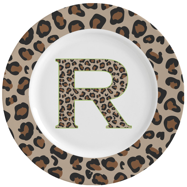 Custom Granite Leopard Ceramic Dinner Plates (Set of 4) (Personalized)