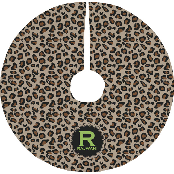 Custom Granite Leopard Tree Skirt (Personalized)