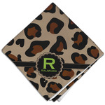 Granite Leopard Cloth Dinner Napkin - Single w/ Name and Initial