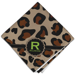 Granite Leopard Cloth Dinner Napkin - Single w/ Name and Initial