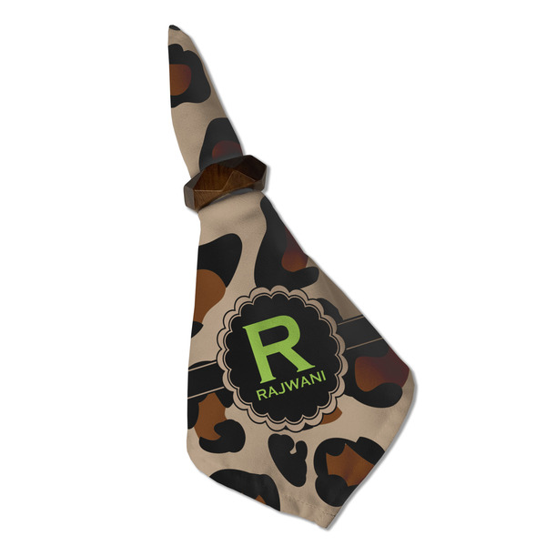 Granite Leopard Cloth Napkins - Personalized Dinner (Folded in Ring) (MAIN)