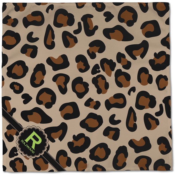 Granite Leopard Cloth Napkins - Personalized Dinner (Full Open)