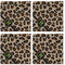 Granite Leopard Cloth Napkins - Personalized Lunch (APPROVAL) Set of 4