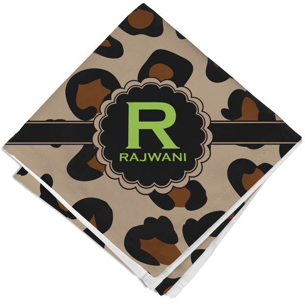 Granite Leopard Cloth Napkins - Personalized Lunch (Folded Four Corners)