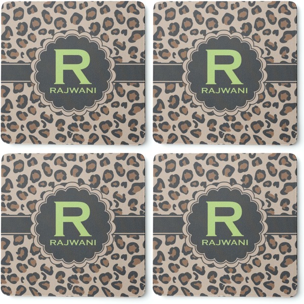 Granite Leopard Coaster Rubber Back - Apvl