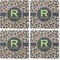 Granite Leopard Coaster Rubber Back - Apvl