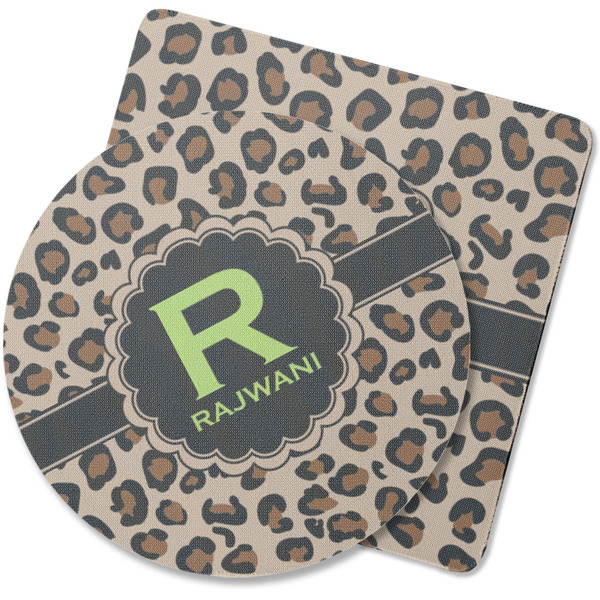 Custom Granite Leopard Rubber Backed Coaster (Personalized)