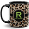 Granite Leopard Coffee Mug - 11 oz - Full- Black