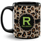 Granite Leopard 11 Oz Coffee Mug - Black (Personalized)