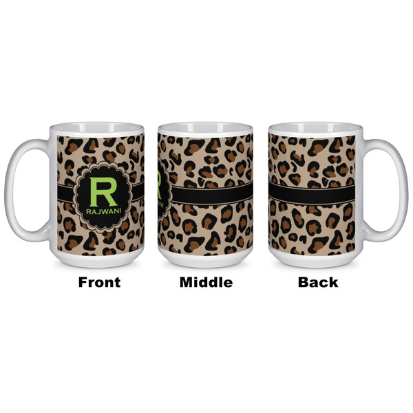 Granite Leopard Coffee Mug - 15 oz - White APPROVAL