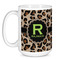 Granite Leopard Coffee Mug - 15 oz - White