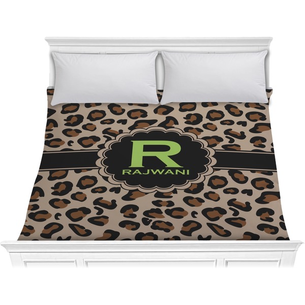 Custom Granite Leopard Comforter - King (Personalized)