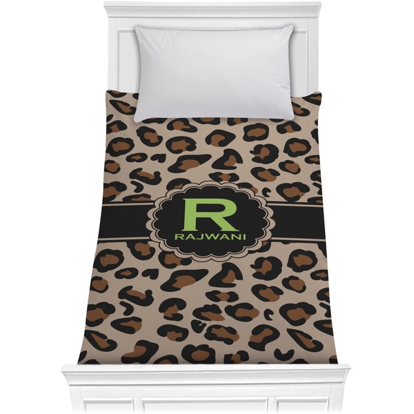 Custom Granite Leopard Comforter - Twin (Personalized)