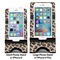 Granite Leopard Compare Phone Stand Sizes - with iPhones