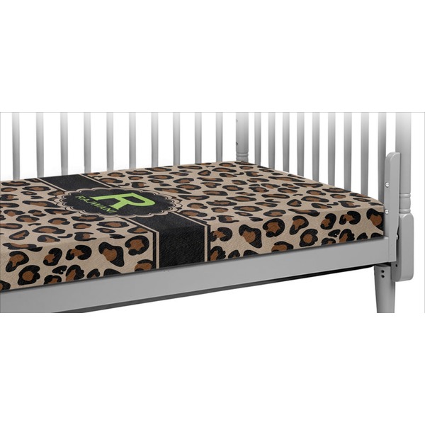 Custom Granite Leopard Crib Fitted Sheet (Personalized)