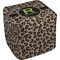 Granite Leopard Cube Poof Ottoman (Top)