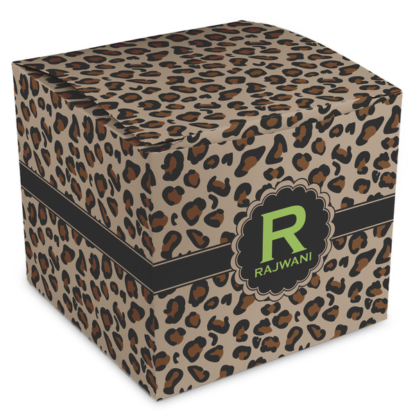 Custom Granite Leopard Cube Favor Gift Boxes (Personalized)