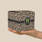 Granite Leopard Cube Favor Gift Box - On Hand - Scale View