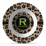 Granite Leopard Plastic Bowl - Microwave Safe - Composite Polymer (Personalized)