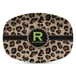 Granite Leopard Plastic Platter - Microwave & Oven Safe Composite Polymer (Personalized)