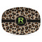 Granite Leopard Plastic Platter - Microwave & Oven Safe Composite Polymer (Personalized)