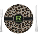Granite Leopard 10" Glass Lunch / Dinner Plates - Single or Set (Personalized)