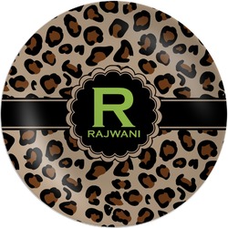 Granite Leopard Melamine Plate (Personalized)