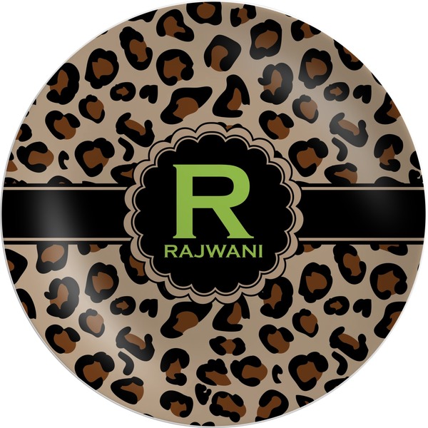 Custom Granite Leopard Melamine Plate (Personalized)